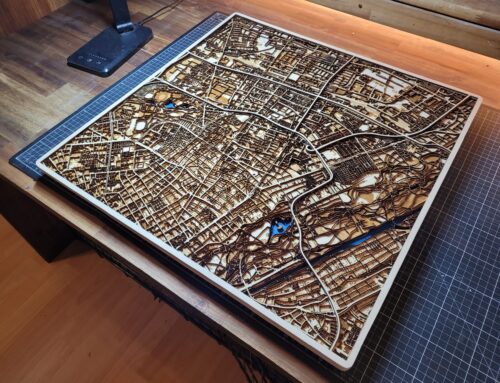Citygrid – Laser Cut City Map